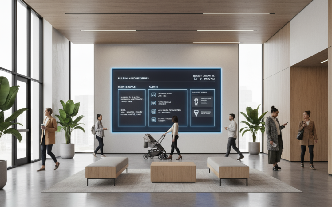 7 Ways to Keep Residents Informed With Smart Displays